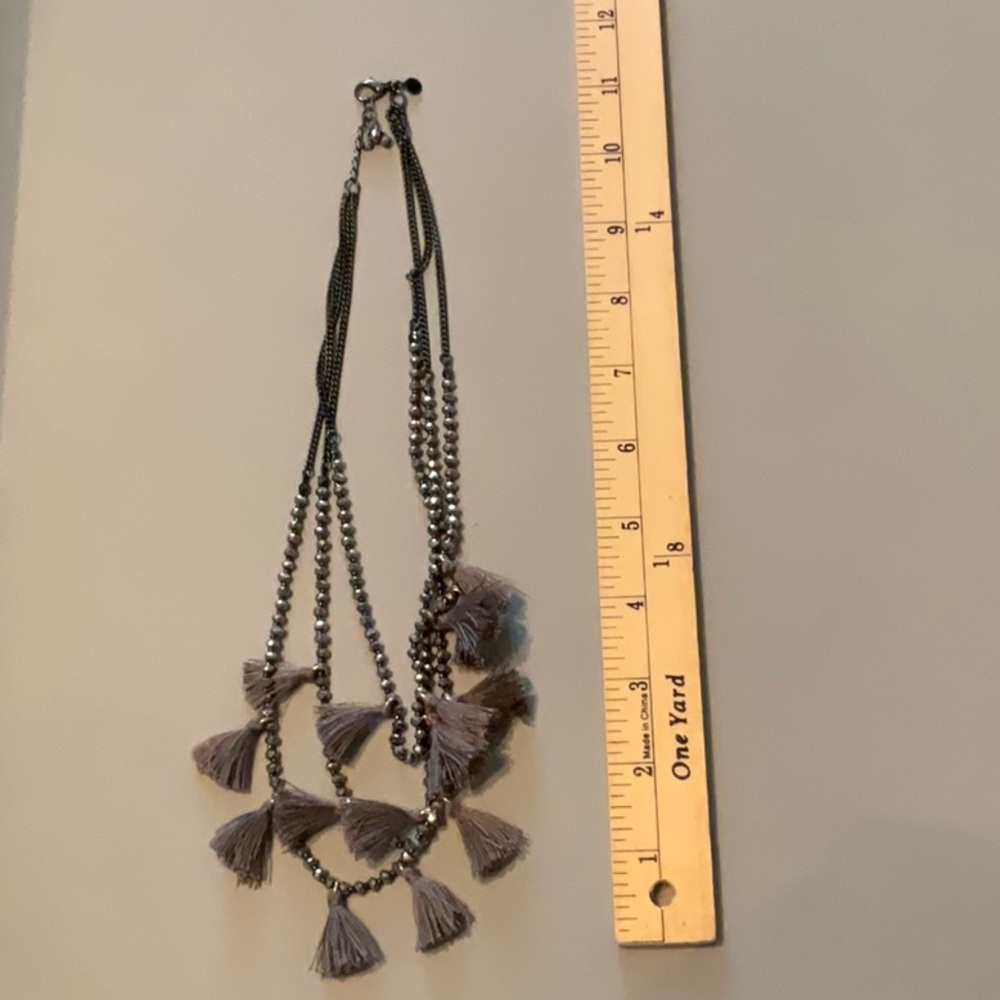 Loft tasseled necklace